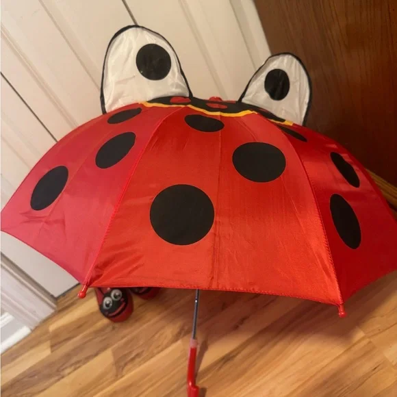 Ladybug Rainy Day Set - Ladybug rain coat, rain boots, and umbrella 🐞 - Picture 5 of 13